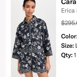 Cara Cara Erica Shirt and Trish Shorts Set
